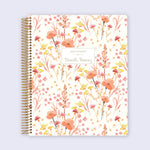 8.5x11 Student Planner - Field Flowers Pink