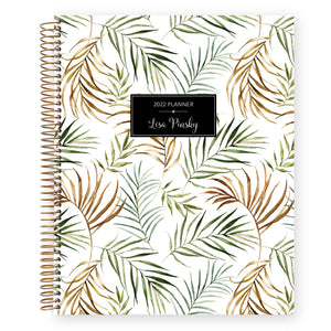 
                  
                    8.5x11 Student Planner - Green Gold Tropical Palms
                  
                