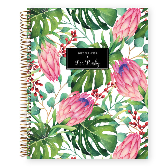 8.5x11 Student Planner - Tropical Floral