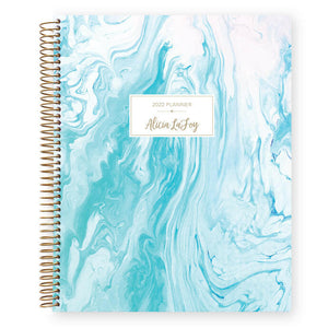 
                  
                    Large Weekly Planner - Aqua Blue Marble
                  
                