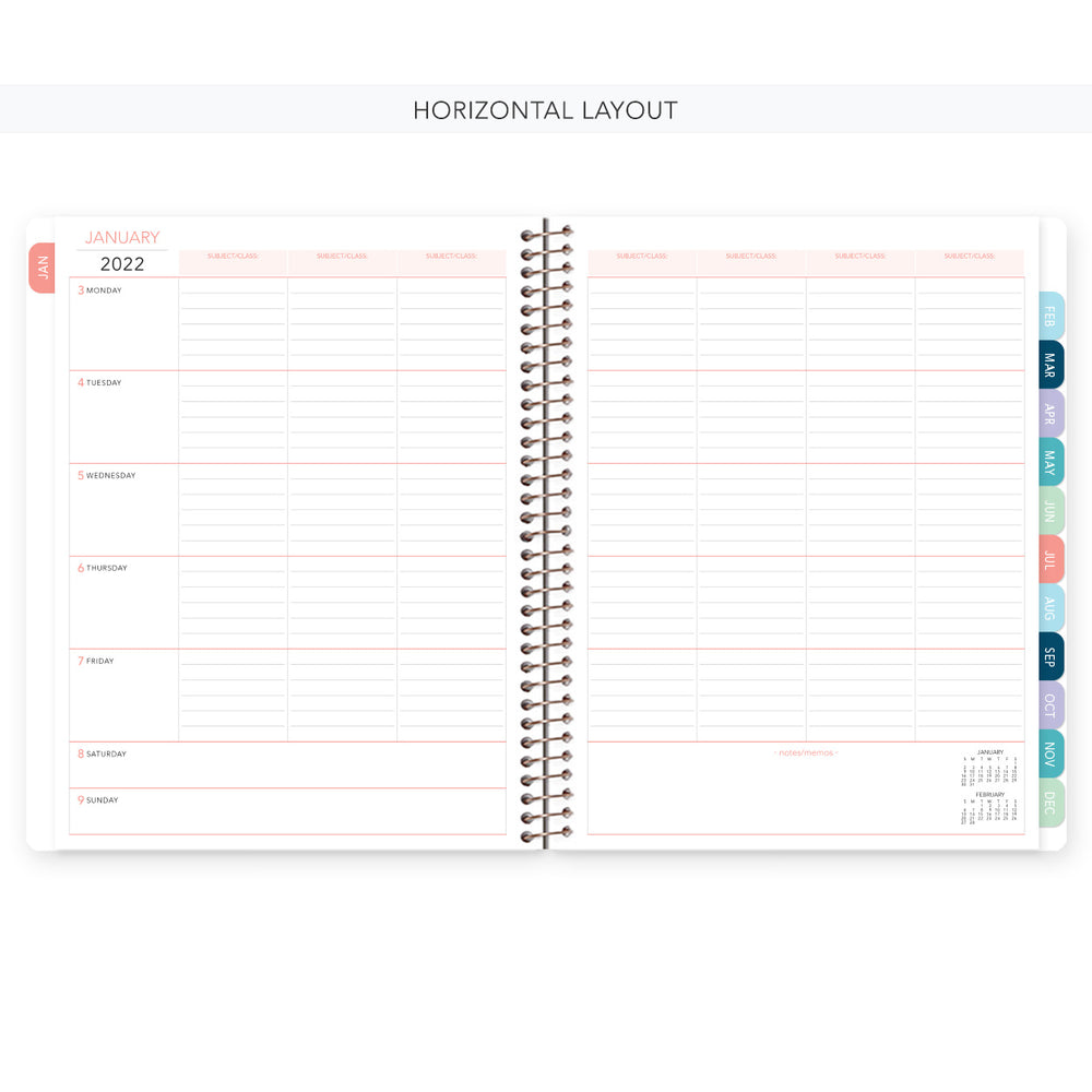 
                  
                    8.5x11 Teacher Planner - White Blue Pink Watercolor Floral
                  
                