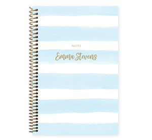 
                  
                    Notebook/Journal - Blue Watercolor Stripes
                  
                