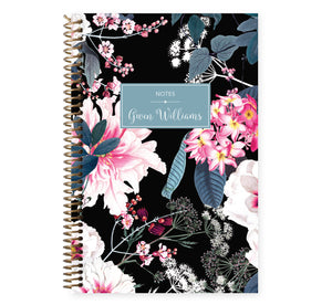 
                  
                    Notebook/Journal - Black Elegant Floral
                  
                