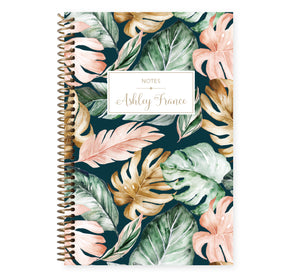 
                  
                    Notebook/Journal - Green Blush Gold Tropical
                  
                