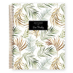Student Planner - Green Gold Tropical Palms