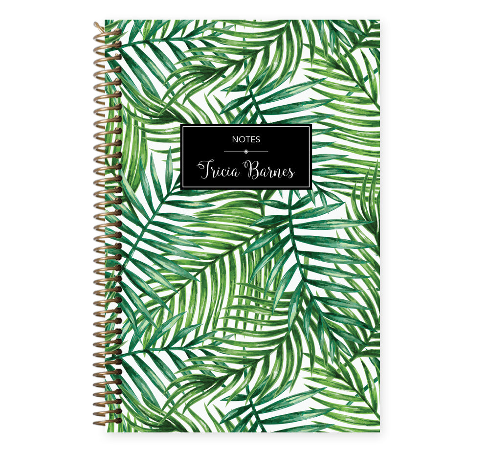 Notebook/Journal - Green Tropical Palms