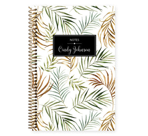 
                  
                    Notebook/Journal - Green Gold Tropical Palms
                  
                