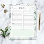 Daily Notepad - Mint Green Marble