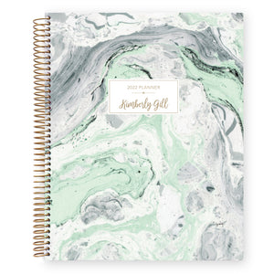 
                  
                    Large Weekly Planner - Mint Green Marble
                  
                