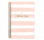 Notebook/Journal - Pink Watercolor Stripes