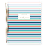 Large Weekly Planner - Colorful Small Stripes